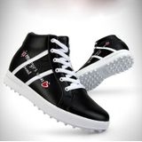 PGM Golf High-top Increased Microfiber Lederen Sneakers voor dames (Kleur: Zwart Formaat:37)
