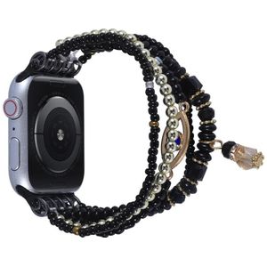 Oogschalen ketting horlogeband voor Apple Watch Series 7 41 mm / 6 & SE & 5 & 4 40mm / 3 & 2 & 1 38 mm