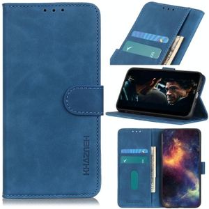 For iPhone SE 2020 Retro Texture PU + TPU Horizontal Flip Leather Case with Holder & Card Slots & Wallet(Blue)
