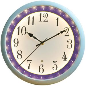 12 Inch Living Room Intelligent Voice Control Luminous Mute Wall Clock(White)