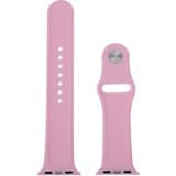 For Apple Watch Sport 38mm High-performance Longer  Silicone Sport Watchband with Pin-and-tuck Closure (Baby Pink)