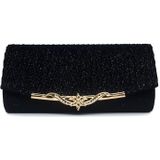 Fashion Chain Dinner Bag Clutch Shoulder Messenger Bag Women Wallet(Gold)