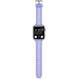 Uitgeholde Siliconen Vervanging Horlogeband voor Apple Watch Series 7 41mm / 6 & SE & 5 & 4 40mm / 3 & 2 & 1 38mm