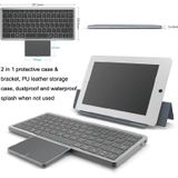 KF8700 78 toetsen verborgen touchpad draagbare tabletcomputer draadloos Bluetooth-toetsenbord met PU-leer