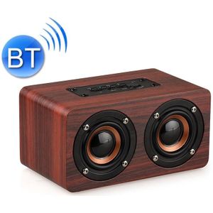W5+ Wooden Wireless Bluetooth Speaker(Mahogany)