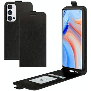 For OPPO Reno5 Pro+ / Find X3 Neo R64 Texture Single Vertical Flip Leather Protective Case with Card Slots & Photo Frame(Black)