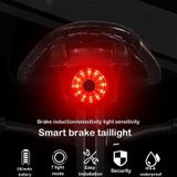 WEST BIKING Fiets USB Opladen Smart Brake Sensor Waarschuwing Achterlicht