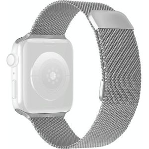 Dubbele sectie Milanese Magnetische elasticiteitsvervanging Strap horlogeband voor Apple Watch Series 6 & SE & 5 & 4 40 MM / 3 & 2 & 1 38mm