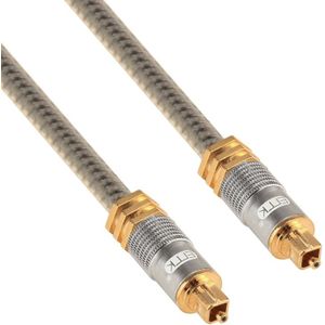 EMK YL-A 2m OD8.0mm Gold Plated Metal Head Toslink Male to Male Digital Optical Audio Cable