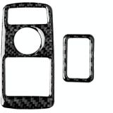 Car Carbon Fiber Solid Color Window Lift Panel Decorative Sticker for Mercedes-Benz C Class 2010-2013/E Class 2009-2015  Left and Right Drive Universal