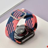 Buckle Braided Elastic Strap Watchband For Apple Watch Series 6 & SE & 5 & 4 44mm / 3 & 2 & 1 42mm(Wave Pattern Camouflage)