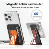 Voor iPhone 14 Plus Mutural Chuncai-serie magnetische houder kaartsleuf (zwart rood)