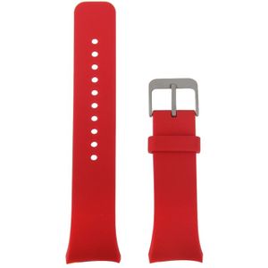 For Samsung Gear S2 Watch Solid Color Silicone Watchband(Red)