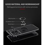 Voor OnePlus 10 Pro 5G Metalen Ringhouder 360 Graden Roterende TPU-telefooncase (zwart rood)