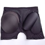 Full Bills and Hips Sponge Cushion Insert to Increase Hips and Hips Lifting Panties  Size: L(Black)