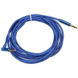 AV01 3.5mm Male to Male Elbow Audio Cable  Length: 3m (Blue)