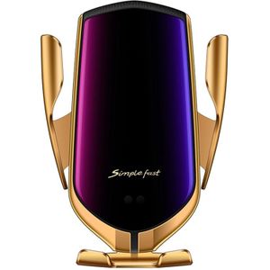 R1 Intelligent Infrared Sensor Car Wireless Charger(Gold)