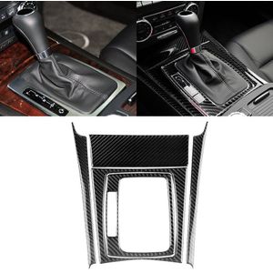 5 PCS Car Carbon Fiber Left Drive Gear Position Panel Decorative Sticker for Mercedes-Benz W204 2007-2013