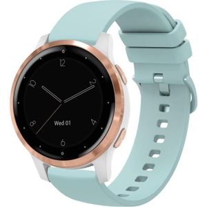 Voor Garmin Vivoactive 4S 18 mm effen kleur zachte siliconen horlogeband