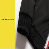 Mannen Zipper Jacket Male Casual Streetwear Hip Hop Slim Fit Pilot Coat herenkleding  maat: L(Khaki)