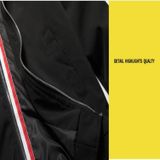 Mannen Zipper Jacket Male Casual Streetwear Hip Hop Slim Fit Pilot Coat herenkleding  maat: L(Khaki)