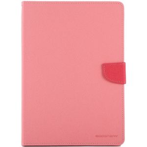 MERCURY GOOSPERY FANCY DIARY for iPad Air 2 Cross Texture Leather Case with Card Slot & Holder & Wallet(Pink)