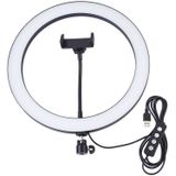 PULUZ 11.8 inch 30cm USB 3 Modes Dimmable LED Ring Vlogging Selfie Photography Video Lights with Cold Shoe Tripod Ball Head & Phone Clamp