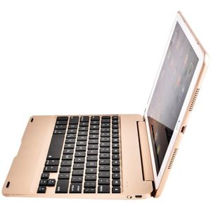 Voor iPad Pro 9 7 inch / iPAD Air 2 horizontale Flip Case + Bluetooth Keyboard(Gold)