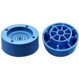 4 PCS / Set Furniture Home Appliance Washing Machine Rubber Foot Mat Moisture-Proof Shock Absorption Heightened Foot Mat Base Blue  Style:2.5cm Plus Layer