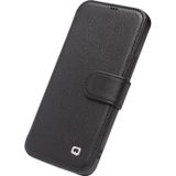 QIALINO Business Magnetic Horizontal Flip Leather Case with Card Slots & Wallet For iPhone 12 mini(Black)