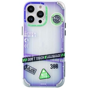 Voor iPhone 14 Pro ROCK InShare Travel Series PC + TPU Phone Case (Deep Space Tour)