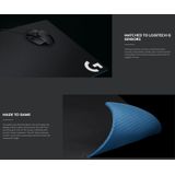 Logitech G640 Cloth Soft E-sport Gaming Mouse Pad  Size: 46 x 40cm (Black)