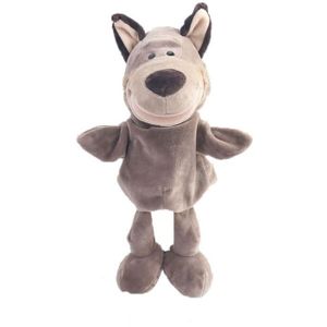 Peuter Cartoon Animal Pluche Hand Puppet Speelgoed Ouder-Kind Storytelling Rekwisieten  Hoogte: 30cm (Wolf)