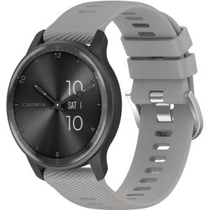 Voor Garmin VivoMove Style 20 mm Cross Textured Solid Color siliconen horlogeband