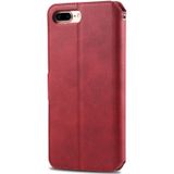 For iPhone 7 Plus / 8 Plus AZNS Calf Texture Magnetic Horizontal Flip PU Leather Case with Holder & Card Slots & Photo Frame(Red)