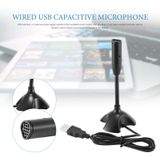 Dedicate USB Capacitive Mini Microphone Stand for PC Laptop Notebook Recording Wired Device