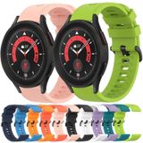 Voor Samsung Galaxy Watch 5 Pro 45 mm 20 mm effen kleur zachte siliconen horlogeband