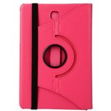 Litchi Texture 360 Degree Rotating Leather Case with Holder for Galaxy T350(Magenta)