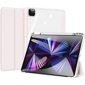 DUX DUCIS TOBY Series Shockproof PU Leather + PC + TPU Horizontal Flip Case with Holder & Pen Slot & Sleep / Wake-up Function For iPad Pro 11 (2021) & (2020)(Pink)