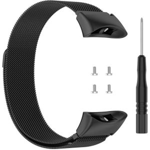 For Garmin Forerunner 45 / 45S / Swim 2 Milanese Replacement Wrist Strap Watchband(Black)