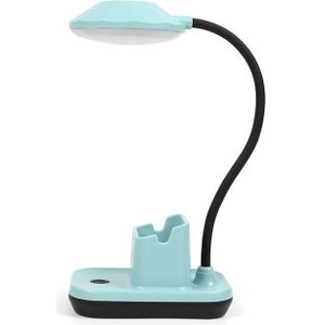 2 PCS Bedroom Bedside Dormitory Desk Study Eye Potection Desk Lamp(FY7714 Blue)
