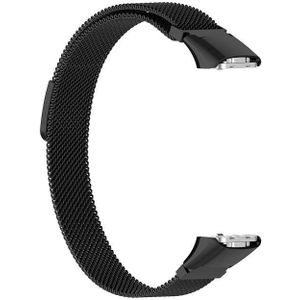 For Samsung Galaxy Fit SM-R370 Milanese Replacement Strap Watchband(Black)