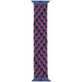 Plastic Buckle Mixed Color Nylon Braided Single Loop Replacement Watchbands For Apple Watch Series 6 & SE & 5 & 4 40mm / 3 & 2 & 1 38mm  Size:M(Camouflage Red)