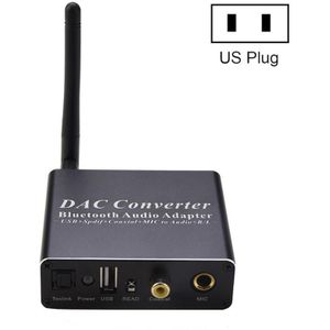 NK-Q8 Bluetooth Audio Adapter DAC Converter with Remote Control  US Plug