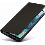 For Samsung Galaxy S20 FE 5G / S20 Fan Edition / S20 Lite Strong Magnetism Liquid Feel Horizontal Flip Leather Case with Holder & Card Slots & Wallet(Black)