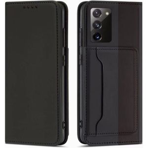 For Samsung Galaxy S20 FE 5G / S20 Fan Edition / S20 Lite Strong Magnetism Liquid Feel Horizontal Flip Leather Case with Holder & Card Slots & Wallet(Black)