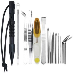 Umbrella Rope Needle Marlin Spike Bracelet DIY Weaving Tool  Specification: 14 PCS / Set Black