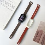 Voor Xiaomi Mi Band 7 Pro dubbele klinknagels lederen horlogeband