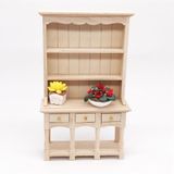 Poppenhuis meubels miniatuur studie kamer decoratie houten boekenkast kabinet met lades (prime embryo)