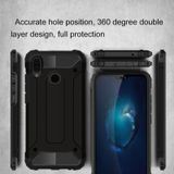 For Huawei P20 Lite Full-body Rugged TPU + PC Combination Back Cover Case(Black)